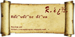 Révész Éva névjegykártya
